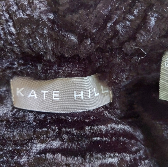 Kate Hill Faux Curly Lamb Black Jacket - Picture 6 of 6